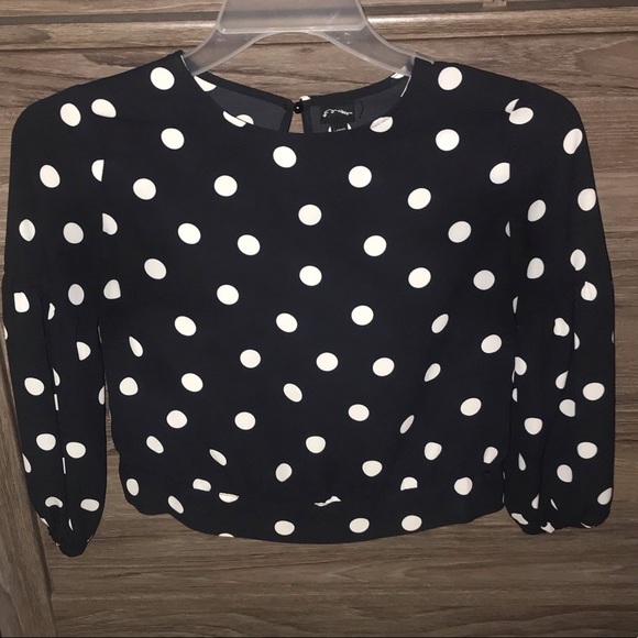 art class Other - Girls black & white polka dot blouse -size 10 / 12